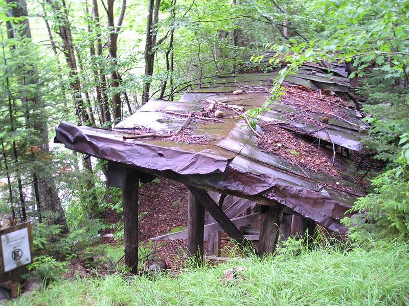 PemiBridgeHike (23).JPG - On the other side of the river there is an old railroad tressel that's still standing.